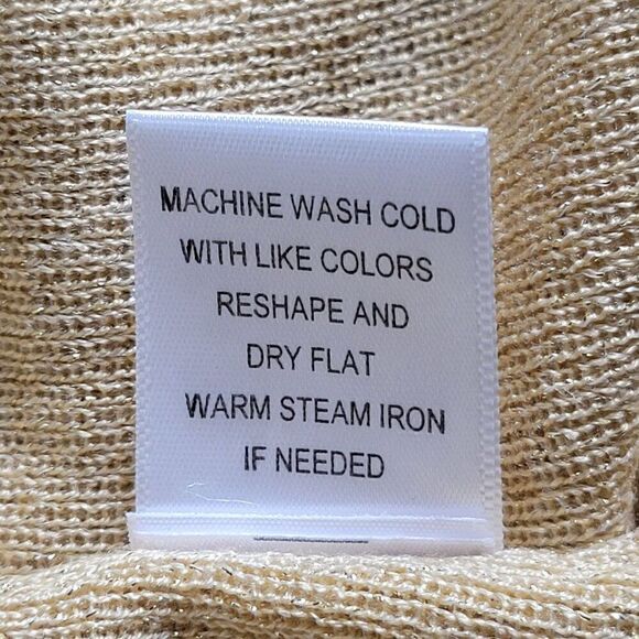 Iman Gold Shimmer Sleeveless Blouse Sz S - Picture 6 of 10